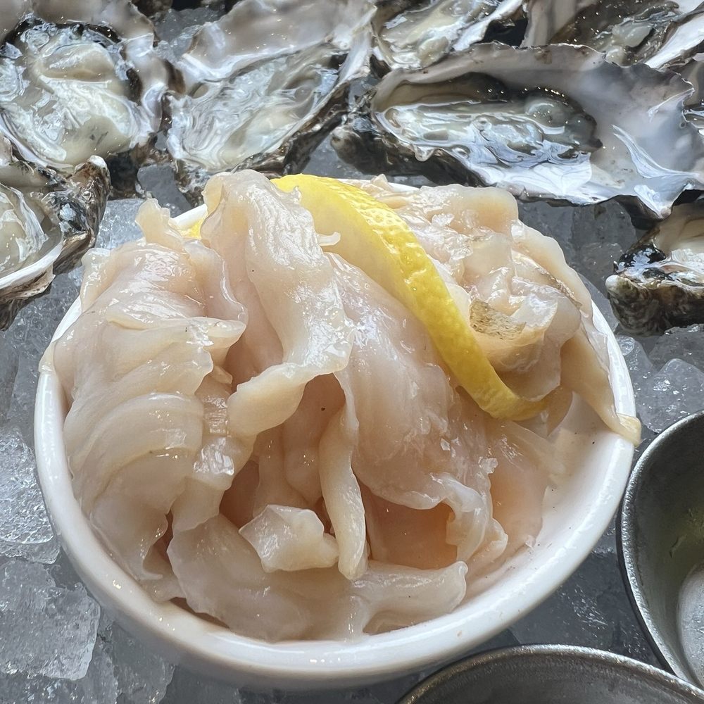 Taylor Shellfish Oyster Bar - Geoduck Sashimi - Seafood Near Me - Seattle, Washington Taylor Shellfish Oyster Bar - Geoduck Sashimi - Seafood Near Me - Seattle, Washington