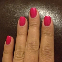 No chip mani. OPI. (can't remember color sorry!)