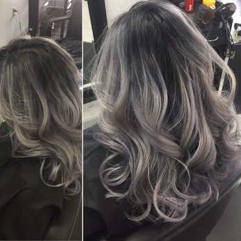 First Hair Clips - My black and silver balayage :) - Hair Salons Near Me - Norcross, Georgia First Hair Clips - My black and silver balayage :) - Hair Salons Near Me - Norcross, Georgia