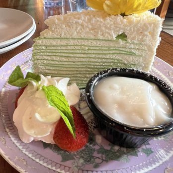 U :Dessert Story - Young Coconut Pandan Crepe Cake - Desserts Near Me - Berkeley, California