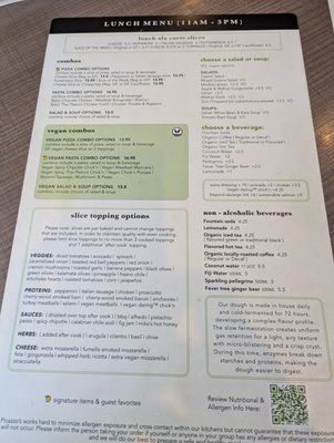 Menu photo 2 Picazzo's Healthy Italian Kitchen Phoenix, AZ Menu photo 2 Picazzo's Healthy Italian Kitchen Phoenix, AZ