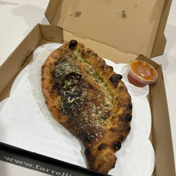 Farrelli's Pizza - My burnt $18 Calzone - Pizza Near Me - Silverdale, Washington
