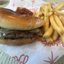 Johnny Rockets - Route 66 single with fries