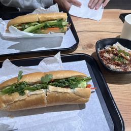 Chili Oil Wontons, BBQ Pork Banh Mi & Kimchi Pork Banh Mi