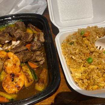 Express Hibachi - Steak and shrimp with fried rice - Japanese Near Me - Las Vegas, Nevada