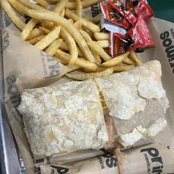 Los Primos Mexican Food - Kids bean and cheese burrito is huge!