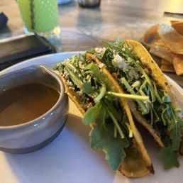 Chips Birria Tacos