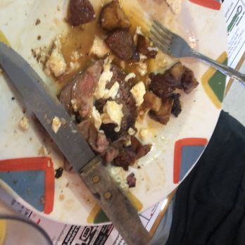 Nick's Diner & Pizzeria - Fatty, undercooked steak and eggs, fries were ok. - Pizza Near Me - Oneonta, New York Nick's Diner & Pizzeria - Fatty, undercooked steak and eggs, fries were ok. - Pizza Near Me - Oneonta, New York
