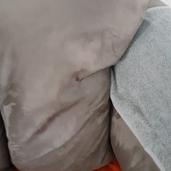 A pillow without stuffing or lack there of...first Darcy sofa delivered to me!!