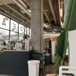A handful of tables and several window pub chairs in this cozy coffee spot. A handful of tables and several window pub chairs in this cozy coffee spot.