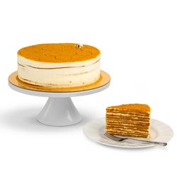 Cake N Bake - Honey Cake. A gravity-defying layered cake with notes of honey and caramel. It is decadent, beautiful and absolutely delicious.