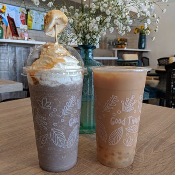 TeaLeaf - Oreo S'mores smoothie and classic milk tea with crystal boba - Bubble Tea Near Me - Gilroy, California TeaLeaf - Oreo S'mores smoothie and classic milk tea with crystal boba - Bubble Tea Near Me - Gilroy, California