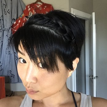 Smooth Lines Salon - Pixie with length enough to braid - Day Spas Near Me - San Antonio, Texas