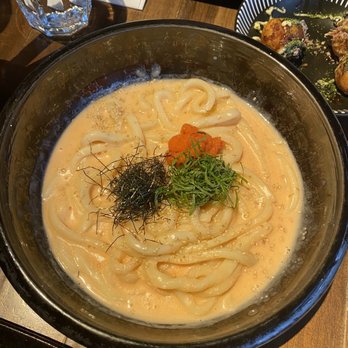 Udon Lab - Mentaiko Cream Udon - Noodles Near Me - New York, New York Udon Lab - Mentaiko Cream Udon - Noodles Near Me - New York, New York