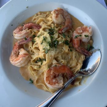 Asena Restaurant - House made garlic fettucine with Gulf prawns, fresh basil, smoked paprika sauce - Mediterranean Near Me - Alameda, California Asena Restaurant - House made garlic fettucine with Gulf prawns, fresh basil, smoked paprika sauce - Mediterranean Near Me - Alameda, California