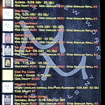 Mean Max Brew Works - Tap list as of 3.31.18. - Breweries Near Me - Glens Falls, New York Mean Max Brew Works - Tap list as of 3.31.18. - Breweries Near Me - Glens Falls, New York