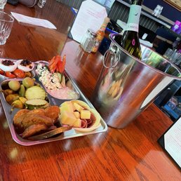 Charcuterie board. It had a cute name but I can't remember it.