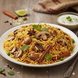 Dwaraka’s Bawarchi Indian Kitchen - Mushroom Biryani