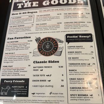 Copper Kings Burgers - Menu - Burgers Near Me - San Marcos, California Copper Kings Burgers - Menu - Burgers Near Me - San Marcos, California