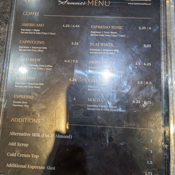 Kamari Coffee - Looks like I need to adjust the photo better. - Coffee & Tea Near Me - San Francisco, California