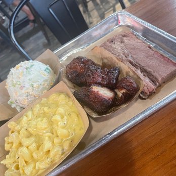 Heim Barbecue - Brisket, potato salad, bacon burnt ends, Mac and cheese - Barbeque Near Me - Fort Worth, Texas