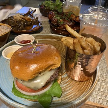 Kokomo - Calypso burger with seasoned fries - Caribbean Near Me - Brooklyn, New York Kokomo - Calypso burger with seasoned fries - Caribbean Near Me - Brooklyn, New York