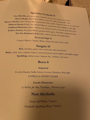 Menu photo 6 Mareva 1939 Miami Beach, FL