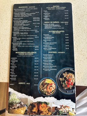 Menu photo 8 Annie's Place Combate, PR