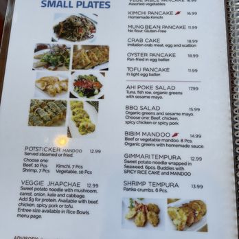 Bowl'd Korean Rice Bar - Small Plates menu at Bowl'd Korean Rice Bar in Albany. - Korean Near Me - Albany, California