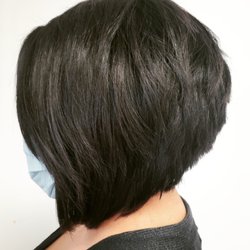 Fringe Hair Design - A Line Bob Haircut