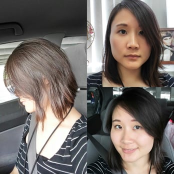 iHair Salon - The before is in the upper right hand corner and the other two are afters. The big one on the left was included to show the added texture. - Hair Salons Near Me - Vienna, Virginia iHair Salon - The before is in the upper right hand corner and the other two are afters. The big one on the left was included to show the added texture. - Hair Salons Near Me - Vienna, Virginia