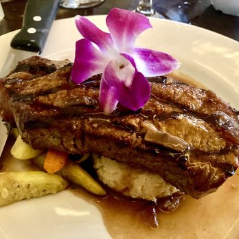 Casa Sanchez - New York Steak with Chipotle mashed potatoes and veg - Mexican Near Me - Los Angeles, California