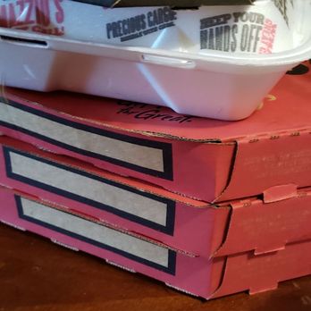 Mazzio's Pizza - a stack of pizza boxes - Pizza Near Me - Tulsa, Oklahoma Mazzio's Pizza - a stack of pizza boxes - Pizza Near Me - Tulsa, Oklahoma