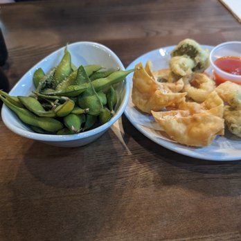Sushi Kingdom - Edamame, crab rangoons, and vegetable tempura - Sushi Bars Near Me - High Point, North Carolina