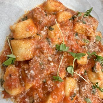 Battello - Gnocchi bolognese style RICOTTA GNOCCHI sweet sausage bolognese, pecorino romano - Italian Near Me - Jersey City, New Jersey Battello - Gnocchi bolognese style RICOTTA GNOCCHI sweet sausage bolognese, pecorino romano - Italian Near Me - Jersey City, New Jersey