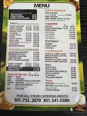 Menu photo 2 D&L Caribbean Cuisine District Heights, MD