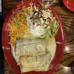 Parilla’s Cantina Mexican Kitchen - Grind beef Chimichangas with rice.