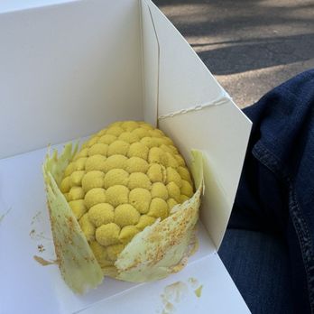 Lysee - Corn mousse cake / not really any cake and a bit salty - Desserts Near Me - New York, New York