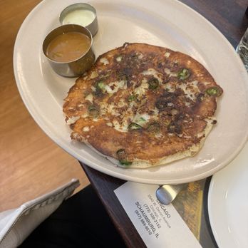Udupi Palace Restaurant - Uthappam Onion and Hot Chili Uthappam - Vegetarian Near Me - Chicago, Illinois
