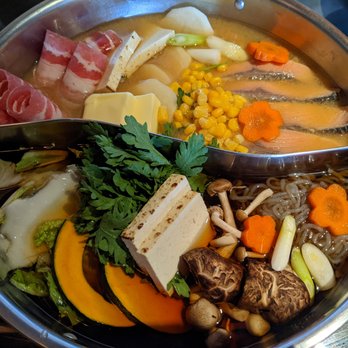 Nabe - Forgot what I got. Sorry :( should have written this review on the same day. I just know the top one is salmon. - Hot Pot Near Me - San Francisco, California Nabe - Forgot what I got. Sorry :( should have written this review on the same day. I just know the top one is salmon. - Hot Pot Near Me - San Francisco, California