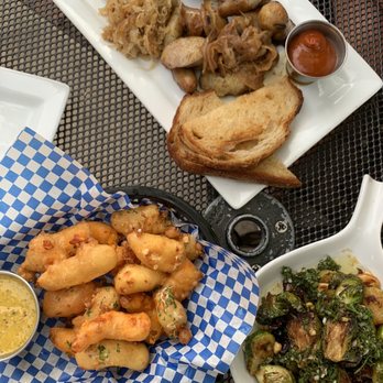 Von Trier - Cheese curds, bratwurst sampler, Brussels sprouts - Pubs Near Me - Milwaukee, Wisconsin Von Trier - Cheese curds, bratwurst sampler, Brussels sprouts - Pubs Near Me - Milwaukee, Wisconsin