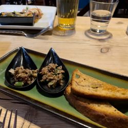Champor-Champor - Amuse bouche--mushroom salad with banana bread