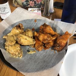 The Pines Sports Bar & Bowling Center - 6 wings garlic parm and buffalo