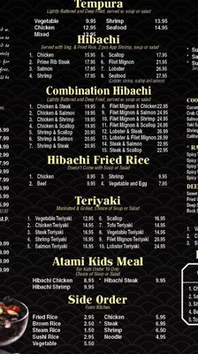Menu photo 7 Atami Japan Irwin, PA