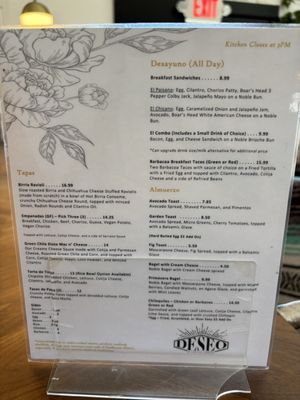Menu photo 8 Deseo Coffee Shack Phoenix, AZ