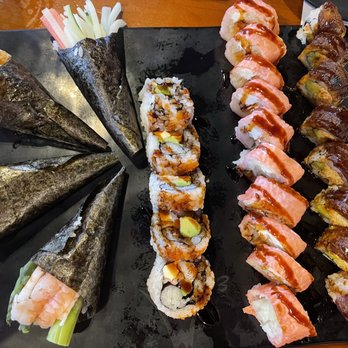 Edo Japan - Assorted hand rolls and long rolls - Japanese Near Me - Houston, Texas Edo Japan - Assorted hand rolls and long rolls - Japanese Near Me - Houston, Texas
