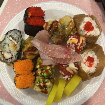 Seaside Buffet - Sushi assortment with pickled radish - Buffets Near Me - San Diego, California Seaside Buffet - Sushi assortment with pickled radish - Buffets Near Me - San Diego, California