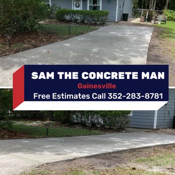 Sam The Concrete Man Gainesville - Concrete Driveway - Masonry/Concrete Near Me Sam The Concrete Man Gainesville - Concrete Driveway - Masonry/Concrete Near Me