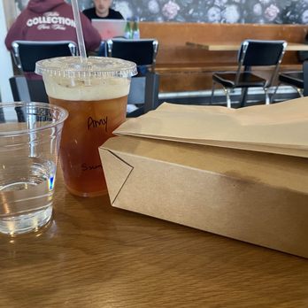 Bloom Coffee & Kitchen - To go box with Peach Summer Tea - Coffee & Tea Near Me - Roseville, California Bloom Coffee & Kitchen - To go box with Peach Summer Tea - Coffee & Tea Near Me - Roseville, California