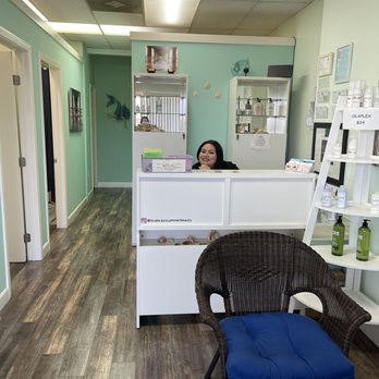 It's Always Summer - Reception and waiting area and that's Marina!! - Spray Tanning Near Me - Torrance, California